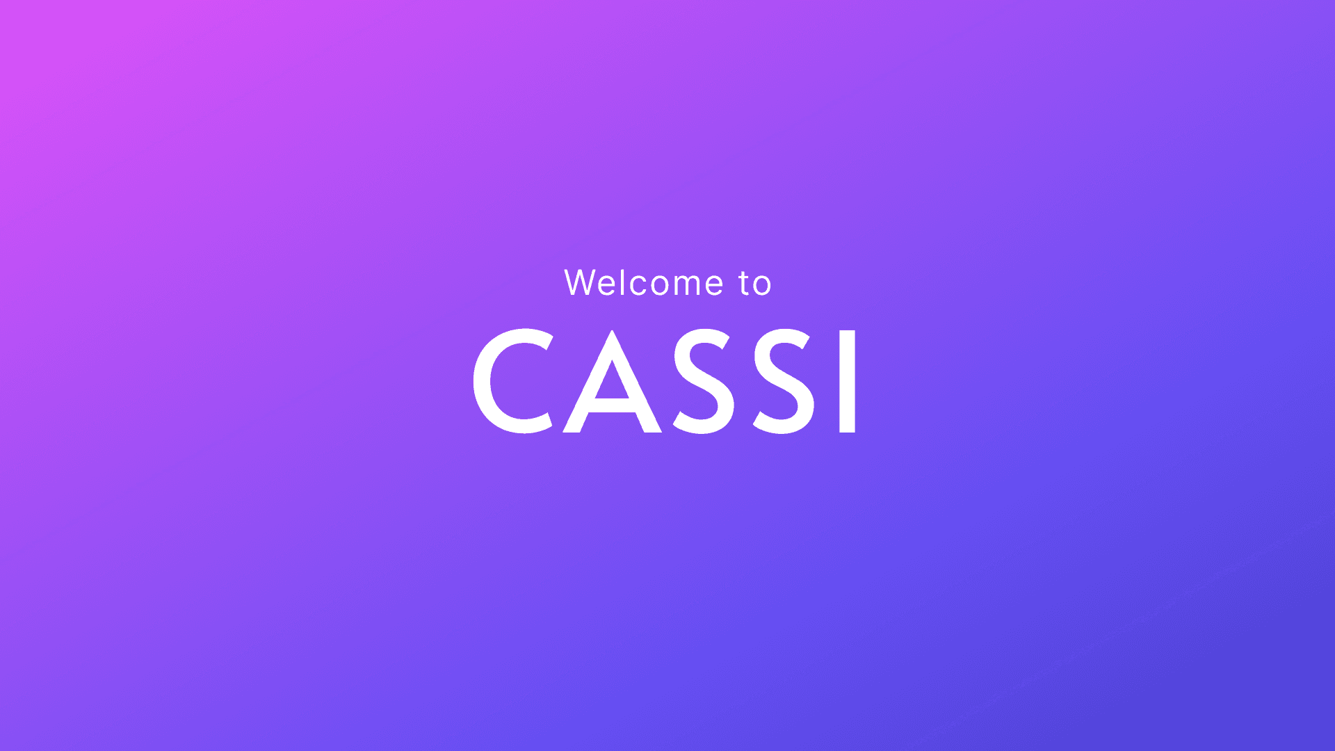 Getting Started with CASSI