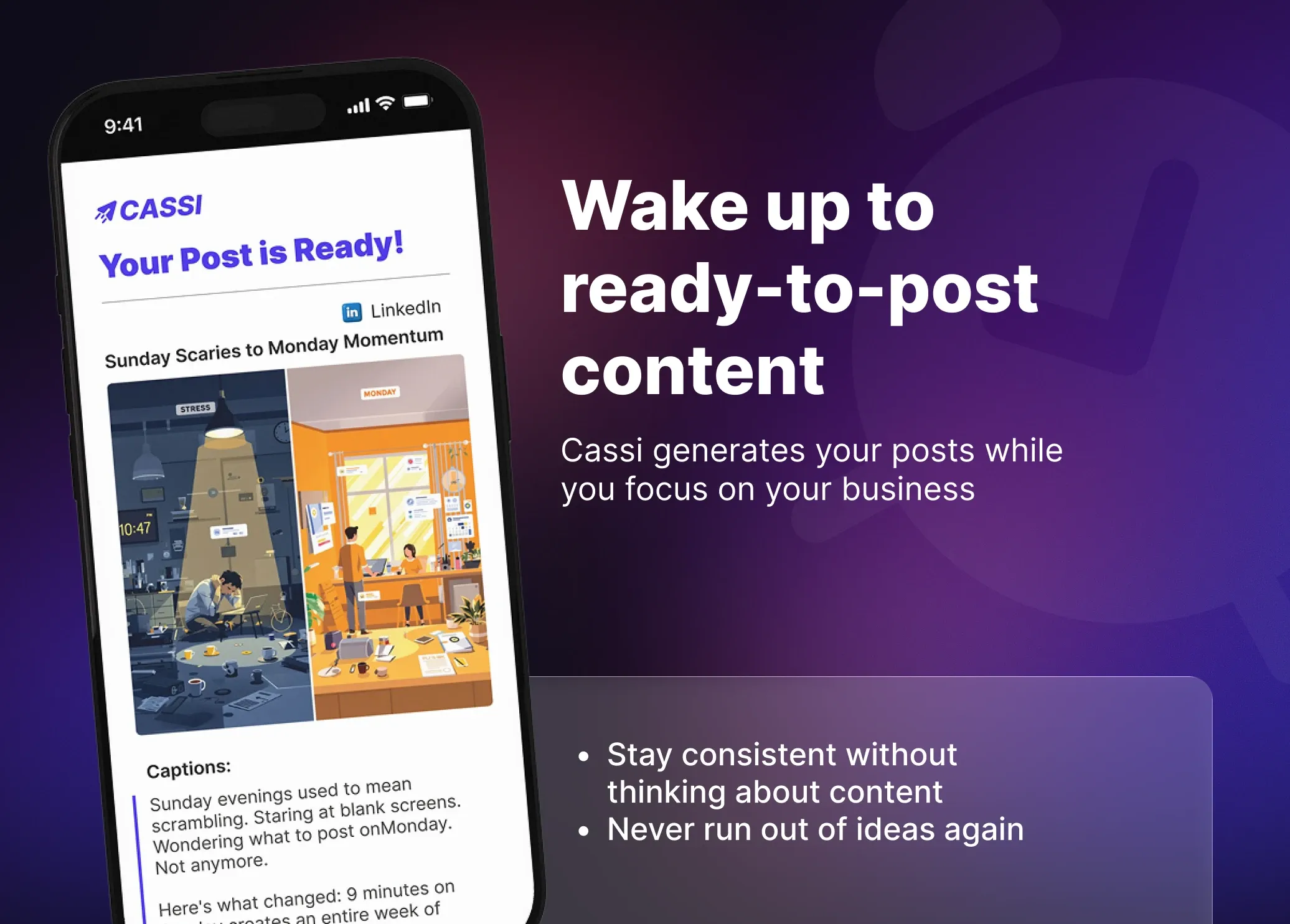 ready to post content when you wake up