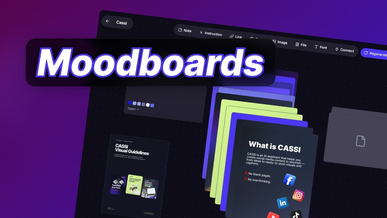 How to Use Moodboards in CASSI