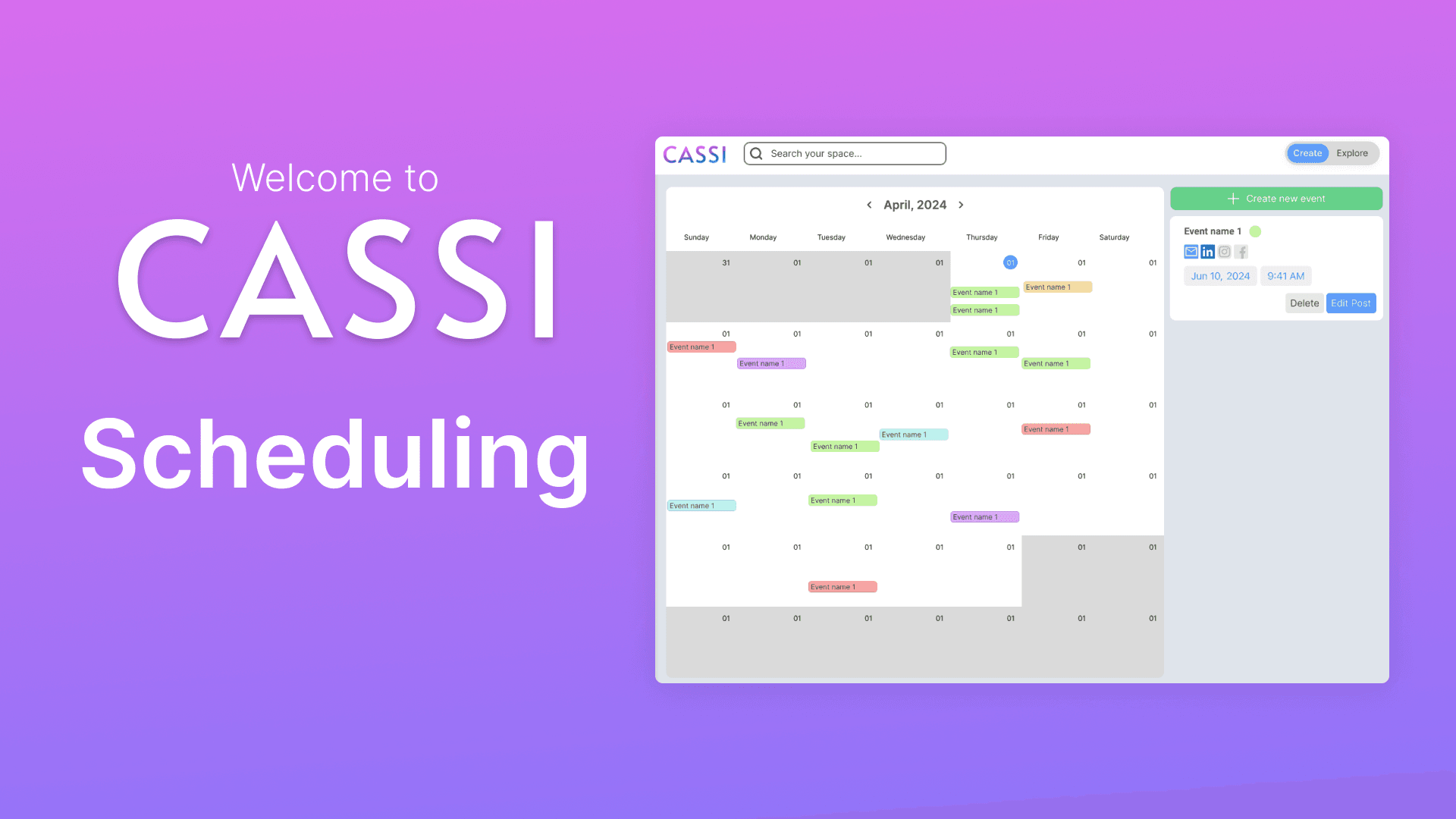 Scheduling with CASSI